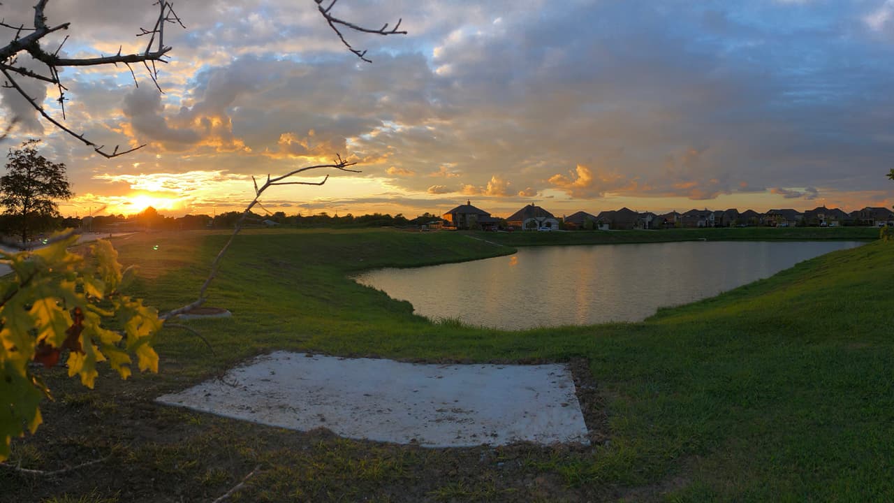 Los atardeceres de Texas son todo un espectáculo que se puede disfrutar cuando las condiciones del tiempo lo ameritan.