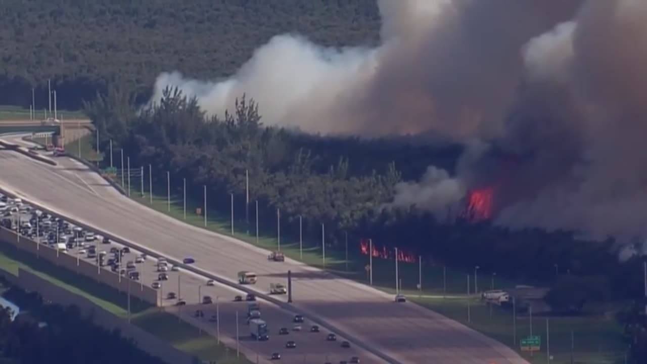 Autoridades cierran vías clave en Miami-Dade por incendios de gran magnitud