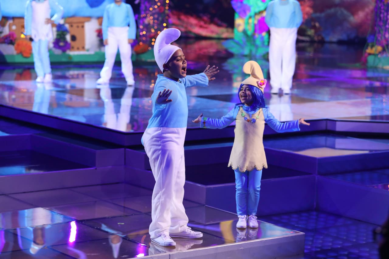 Sin duda, fueron los Smurfs más tiernos de la competencia.