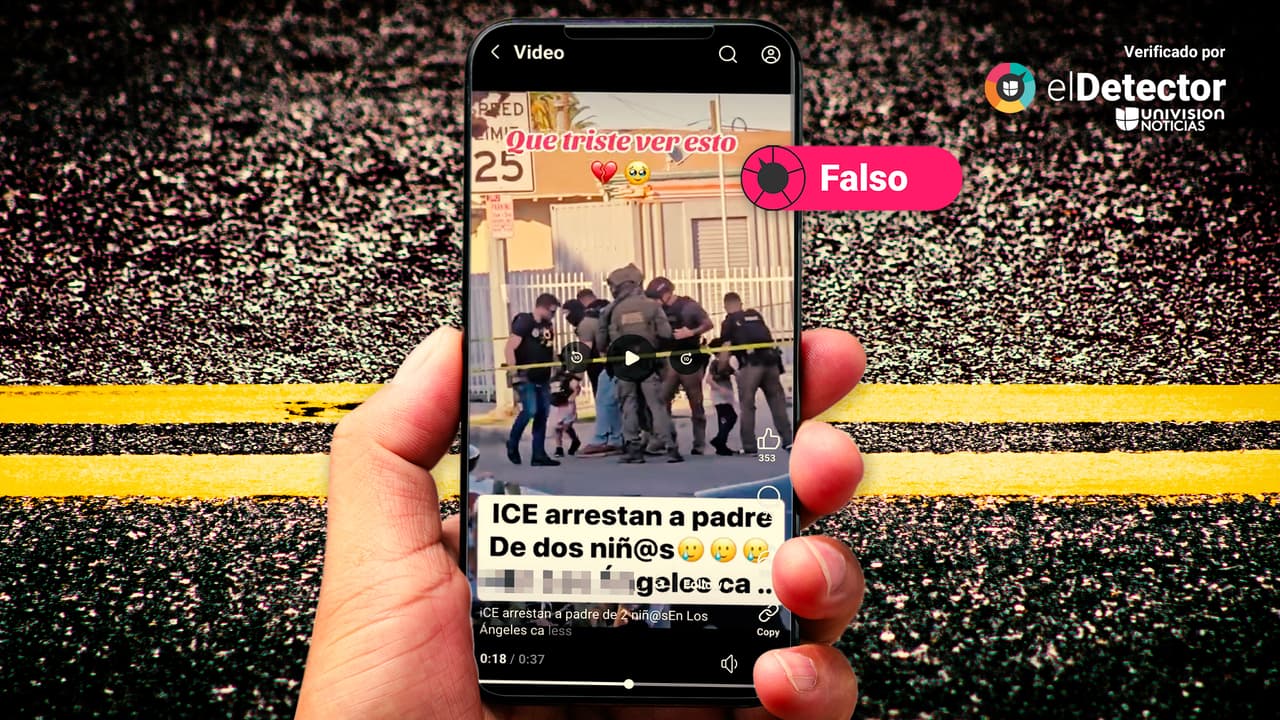 Ese video afirma falsamente que ICE arrestó a un “padre de dos niños” en California