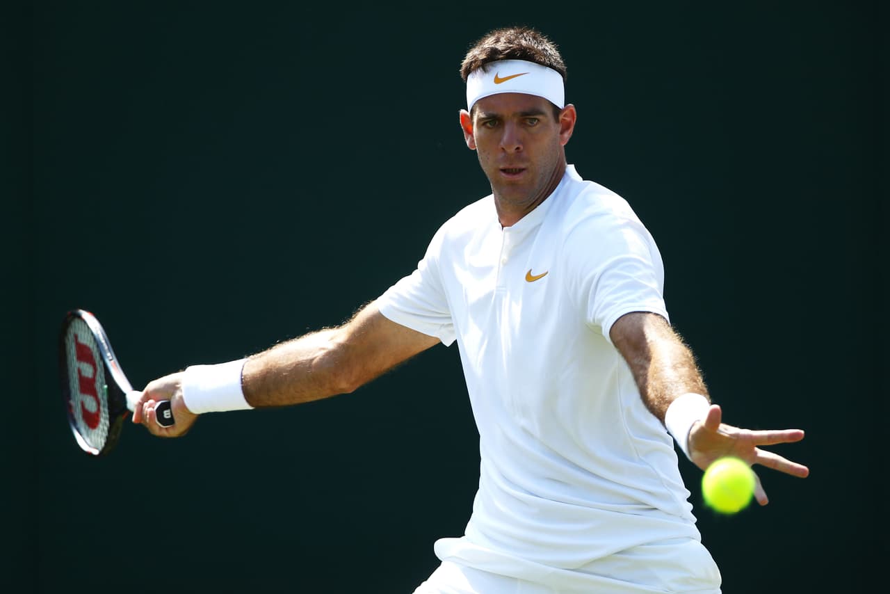Del Potro se encarrila en Wimbledon tras arribar a octavos de final