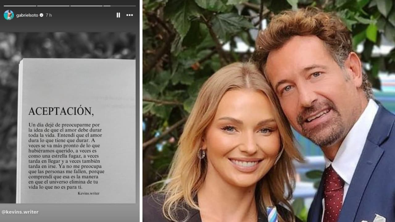 Gabriel Soto publicó un mensaje sobre el amor y la gente que "falla".