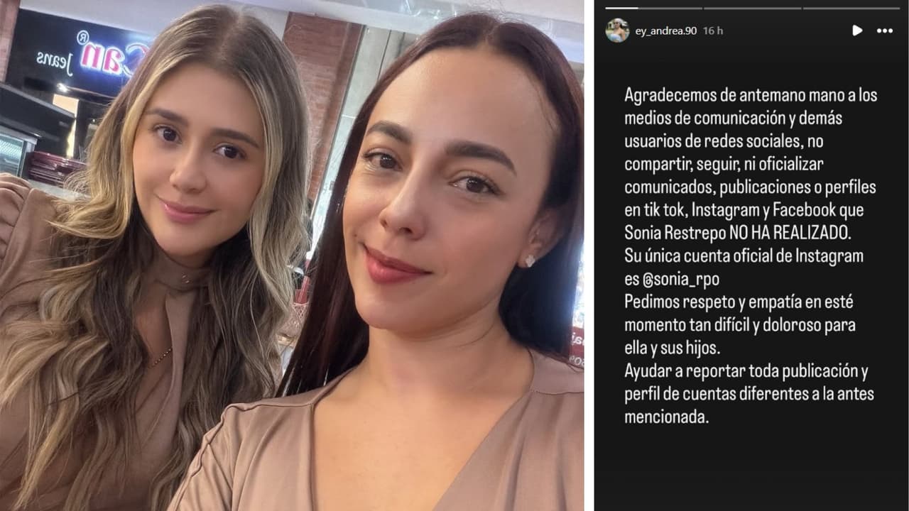 Amiga de Sonia Restrepo, pareja de Yeison Jiménez, hace aclaración.