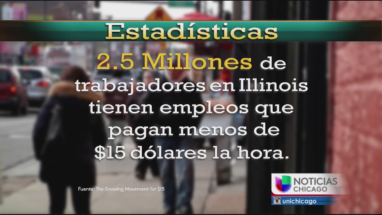 Cifras de trabajares ganando el mínimo en Illinois