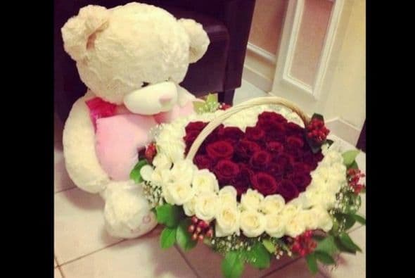 En esta imagen compartió el pie de foto "un regalo pa mi vieja".