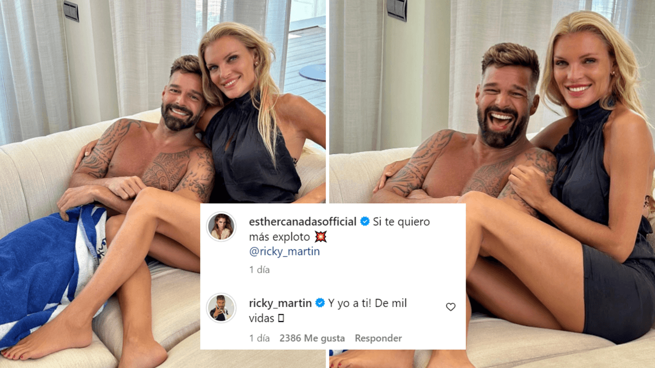 Ricky Martin y Esther Cañadas