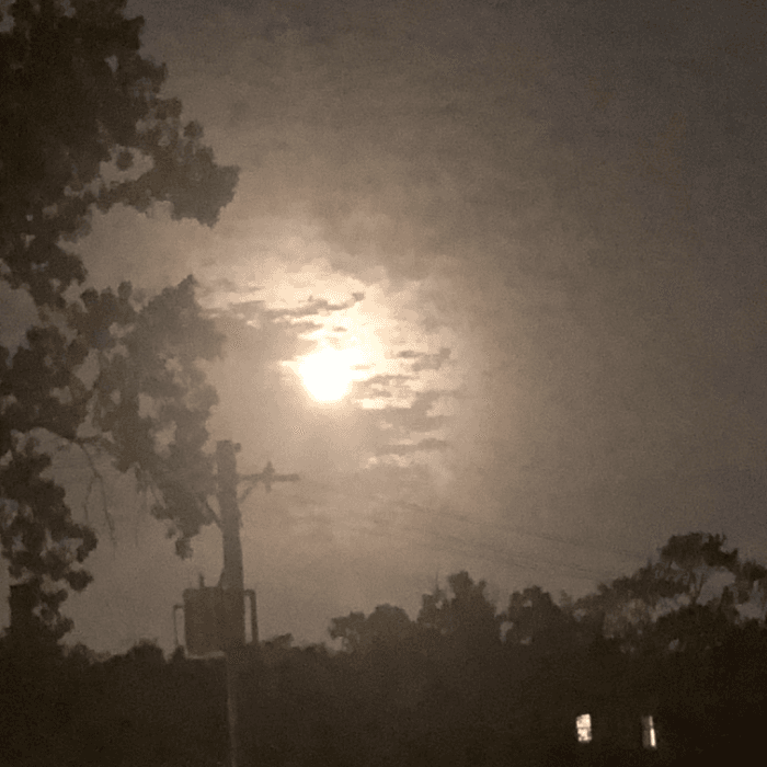 María Gallegos captó al súper luna dese Chicago.