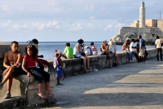 El malecón de La Habana.