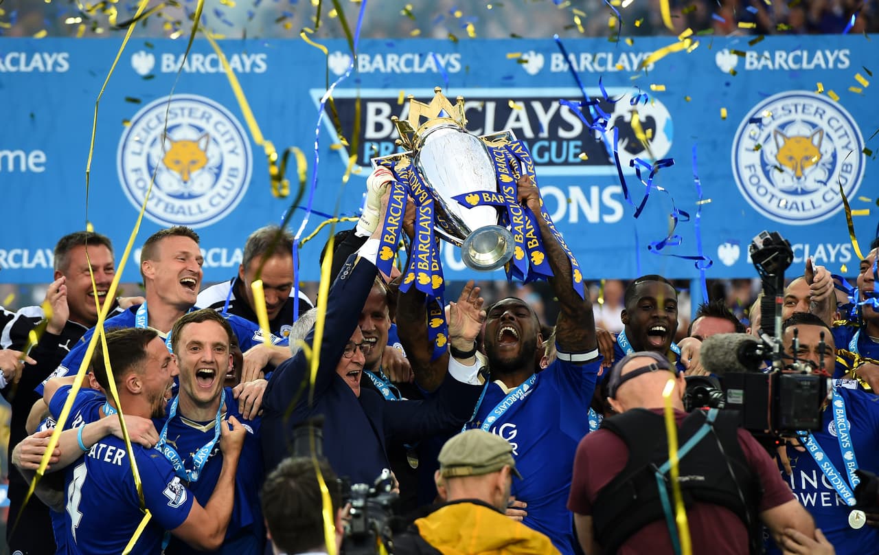 El Leicester vivió un día de fiesta celebrando su campeonato de la Premier.