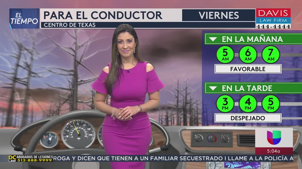 Tiempo despejado y cálido para este viernes en San Antonio