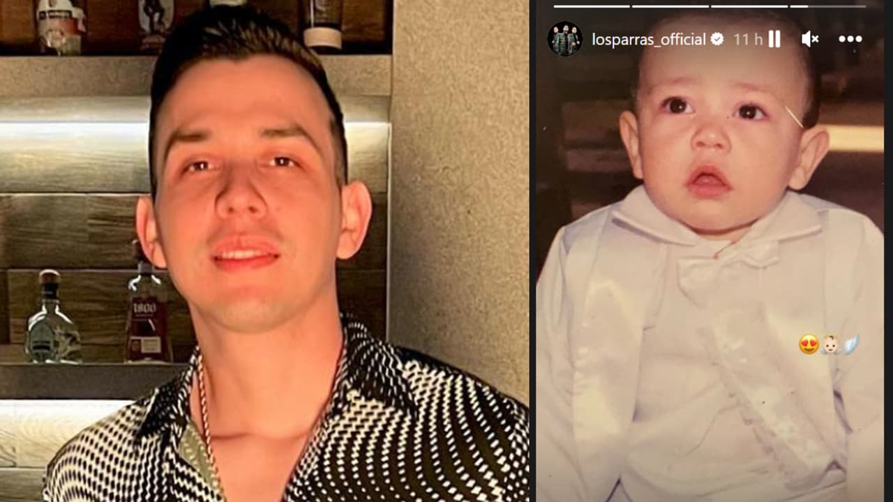 Los Parras también publicaron en Instagram una foto de Carlos cuando era bebé.