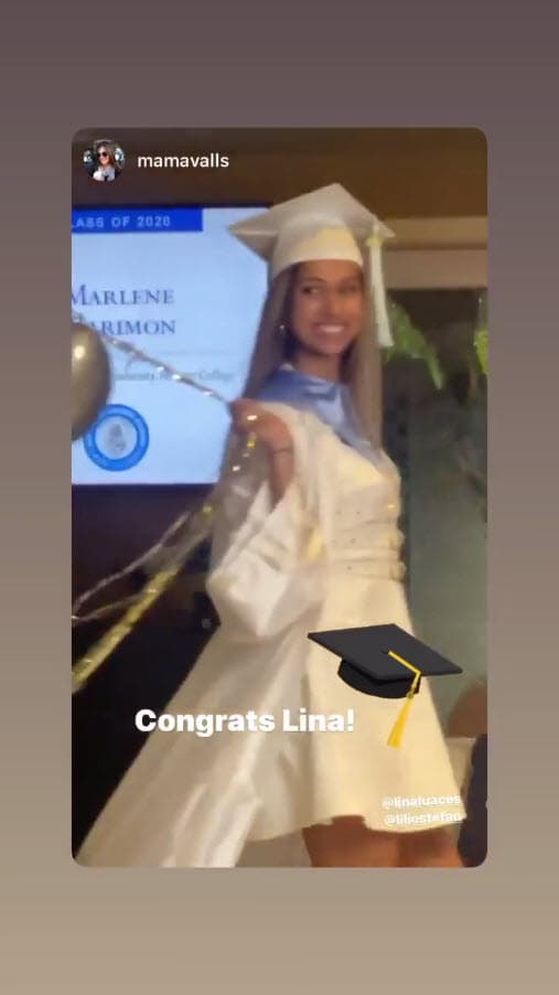 "¡Felicidades mi princesa! Qué orgullo celebrarte por tus logros, y no sabes la alegría que siento por ti. Tu graduación de la Academia Lourdes será inolvidable y
<b> solo pido que Dios ilumine cada paso que des en la vida</b>. Sé que eres una campeona. Felicidades mi chiquitica. Gracias por tantas bendiciones. Dios es bueno", escribió. 
<br>