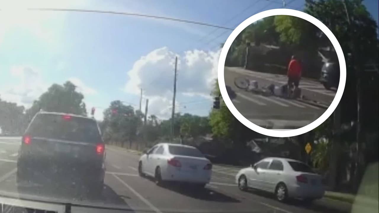 Buscan a conductor que atropelló a una ciclista y ocasionó que otro ciclista también resultara herido en Orlando