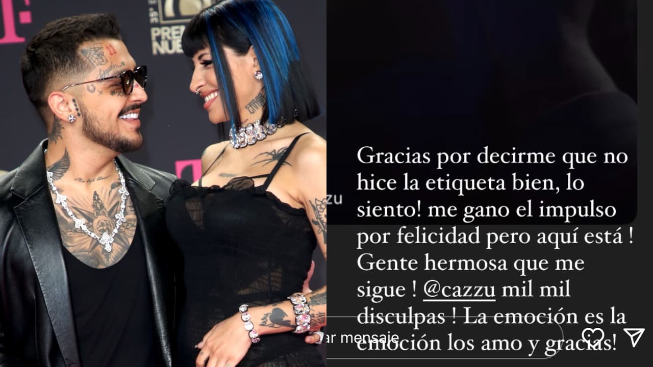 Después, la mamá de Nodal le pidió disculpas a Cazzu por etiquetarla mal en Instagram.