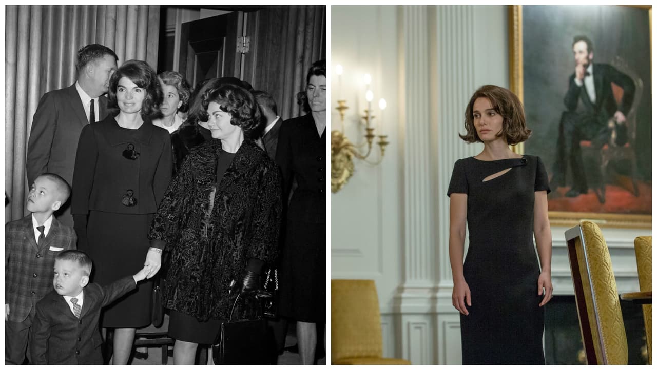 Después de que su vestido rosado se salpicara con la carne expuesta de su marido, Jackie Kennedy decidió mantenerlo puesto, sabía que esas imágenes pasarían a la historia. La película se adentra en las profundidades de sus sentimientos, de sus vulnerabilidades y decisiones tras la muerte de su amor y logra retratar esa cadenas de sentires en su cuerpo y en su vestido. “Sin importat lo turbada que se sientiera, o lo exausta que estuviera ella insitía en ser la encarnación de la perfección. Nunca se deshizo de esa fachada”, dijo Madeline Fontaine, l
<a href="http://www.nytimes.com/2016/11/30/fashion/jackie-kennedy-first-lady-natalie-portman.html?_r=0">a diseñadora de vestuario de la cinta, a The New York Times.</a>
<br>Getty Images- Ap