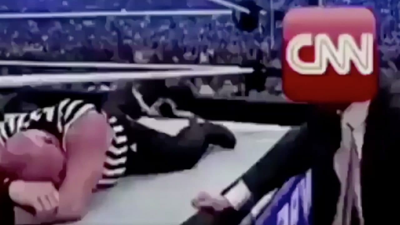 El presidente Trump incita a la violencia en un montaje de video en el que 'golpea' a CNN