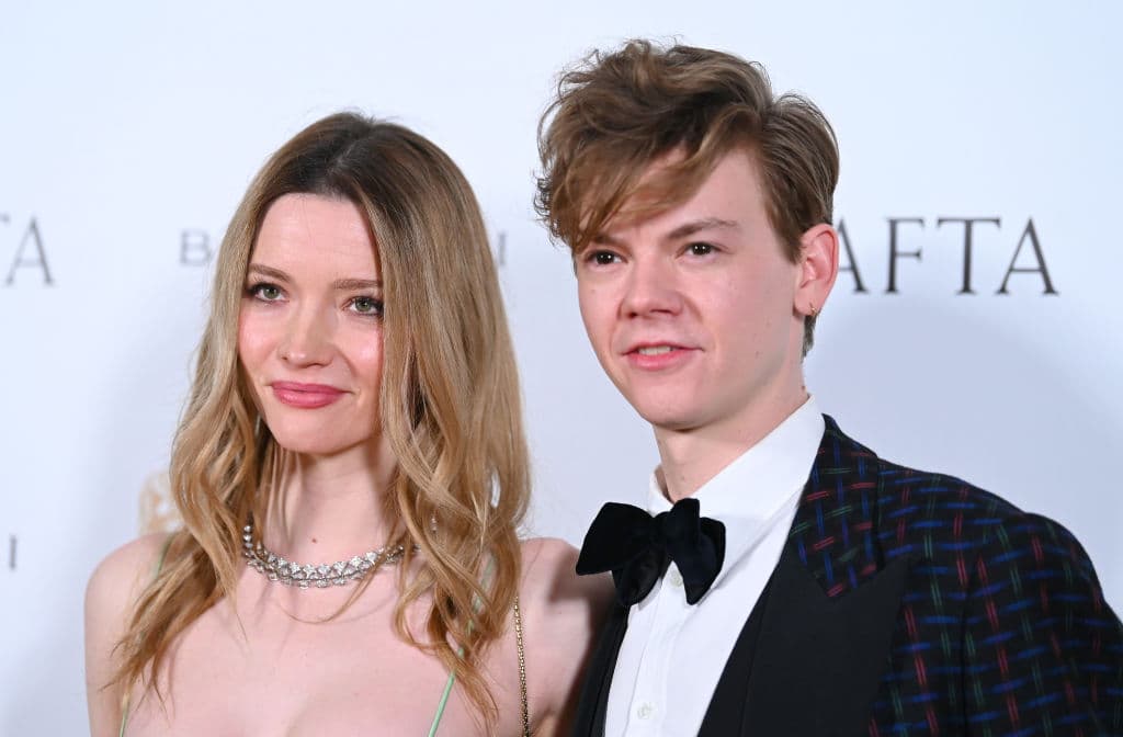LONDON, ENGLAND - MARCH 11: Talulah Riley and Thomas Brodie-Sangster attend the British Academy Film Awards 2022 Gala Dinner at The Londoner Hotel on March 11, 2022 in London, England. (Photo by Joe Maher/Getty Images)