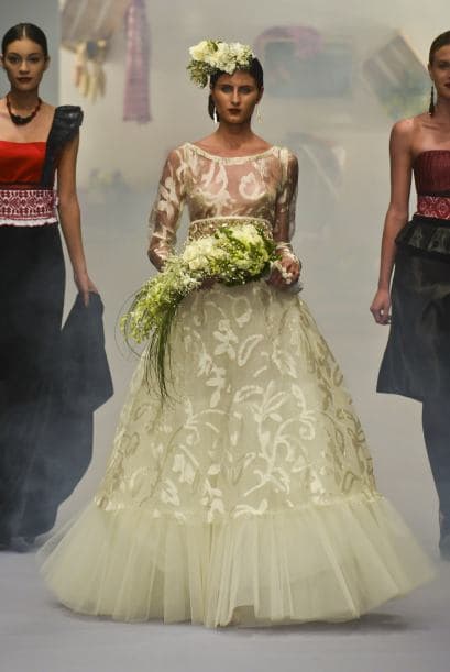 Los diseños de Lydia Lavin están llenos de detalles.