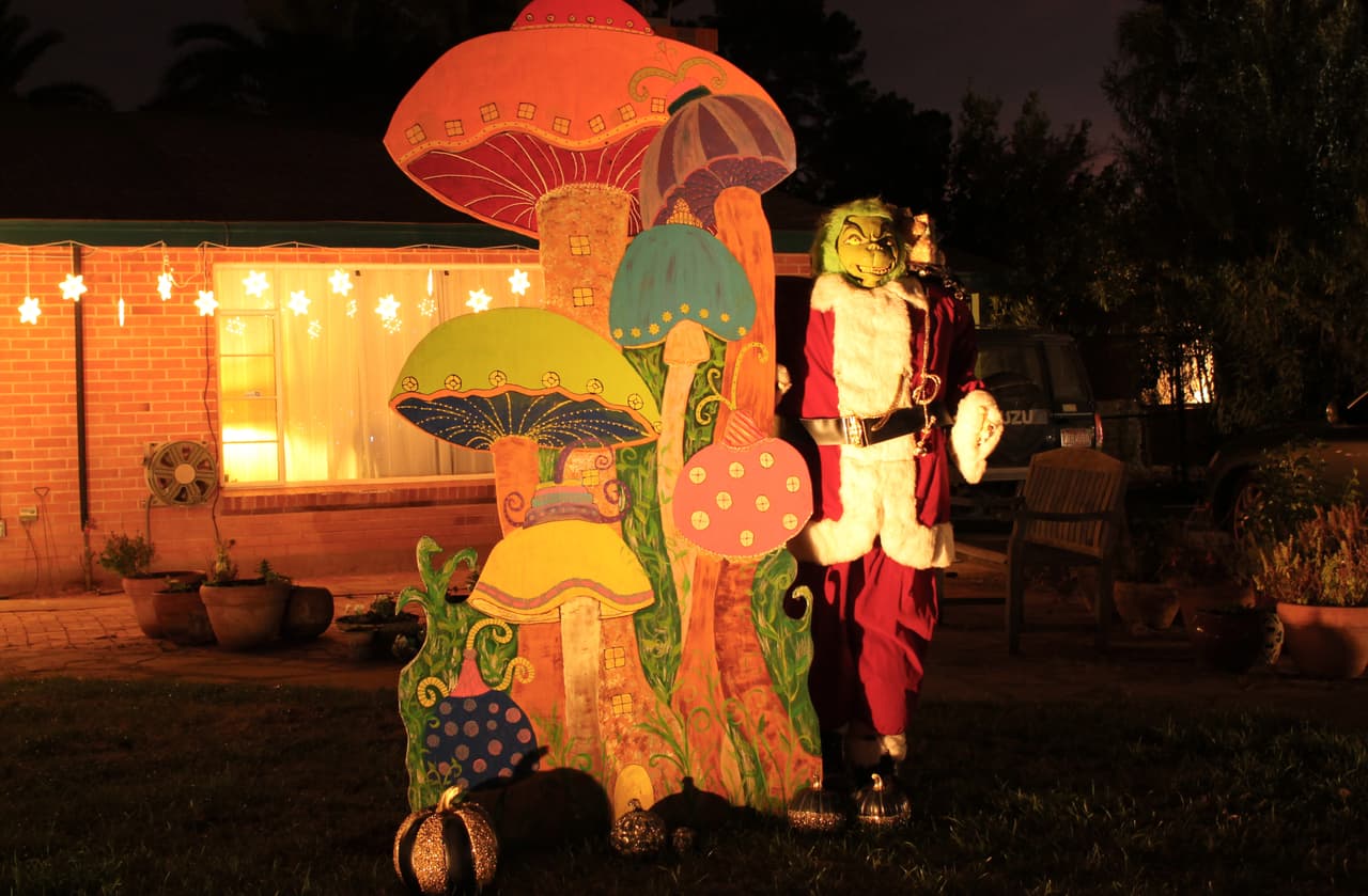 Y no podía faltar el caracter de Grinch en la decoración de este festival navideño