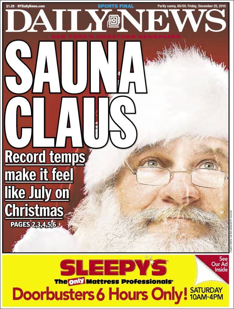 Portada de New York Daily