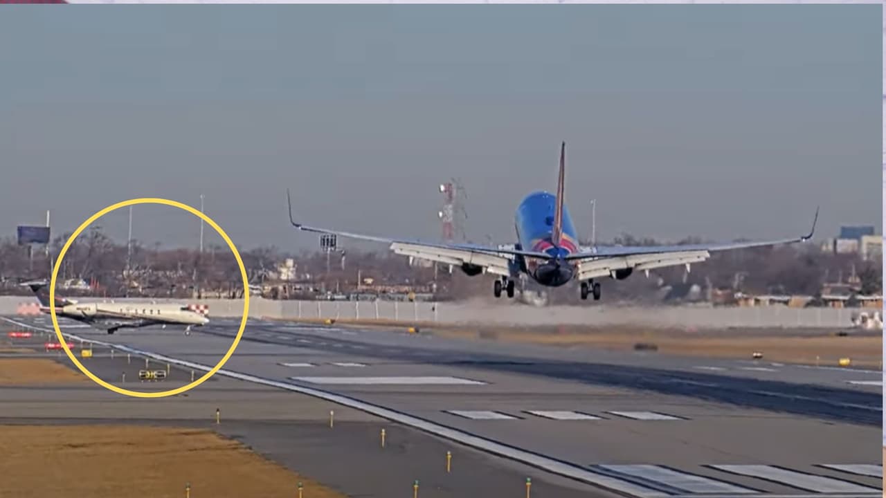 Jet ingresa sin permiso a pista de aterrizaje y avión maniobra para evitar una colisión en Chicago