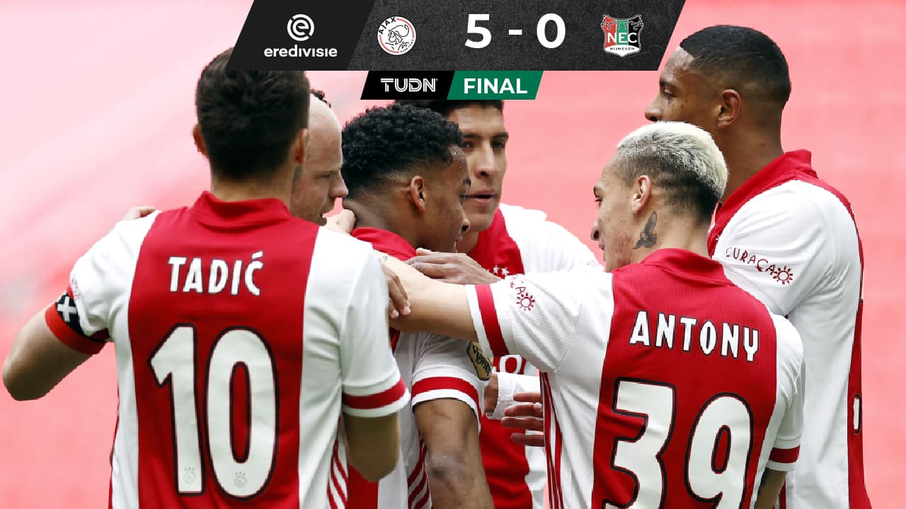 Edson Álvarez fue titular en la goleada del Ajax al NEC