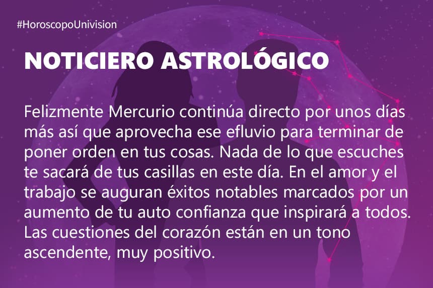 Géminis 26 de octubre 2019