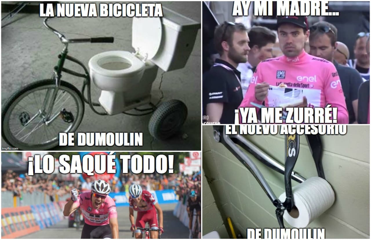 Los memes no perdonan a Dumoulin tras su diarrea en el Giro de Italia |  TUDN Más Deportes | TUDN, image size:1280x829