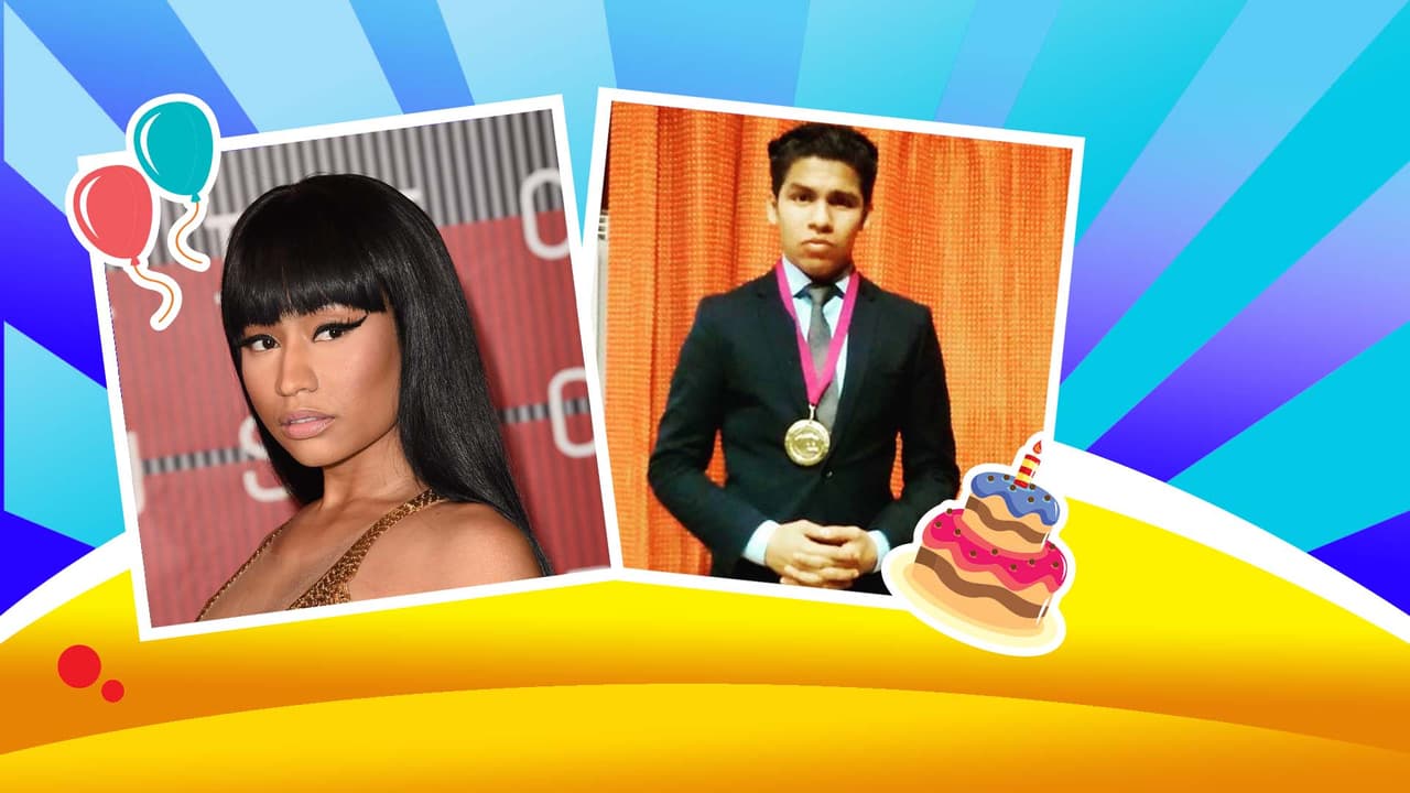 Jason Medina y Nicki Minaj nacieron el 8 de diciembre.