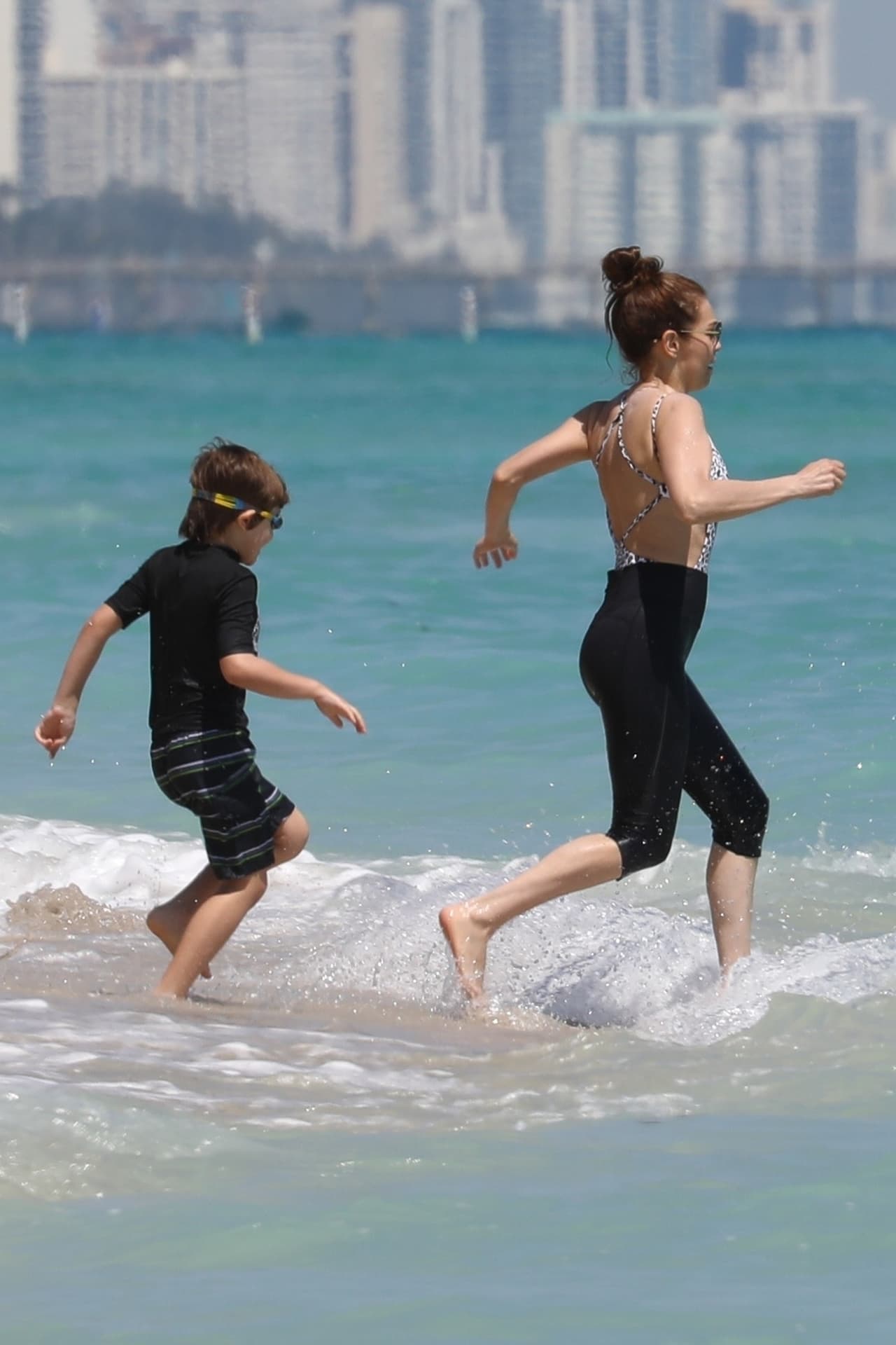 En abril pasado, la cantante fue captada pasando un muy buen rato en las playas de Miami, en compañía de su familia.