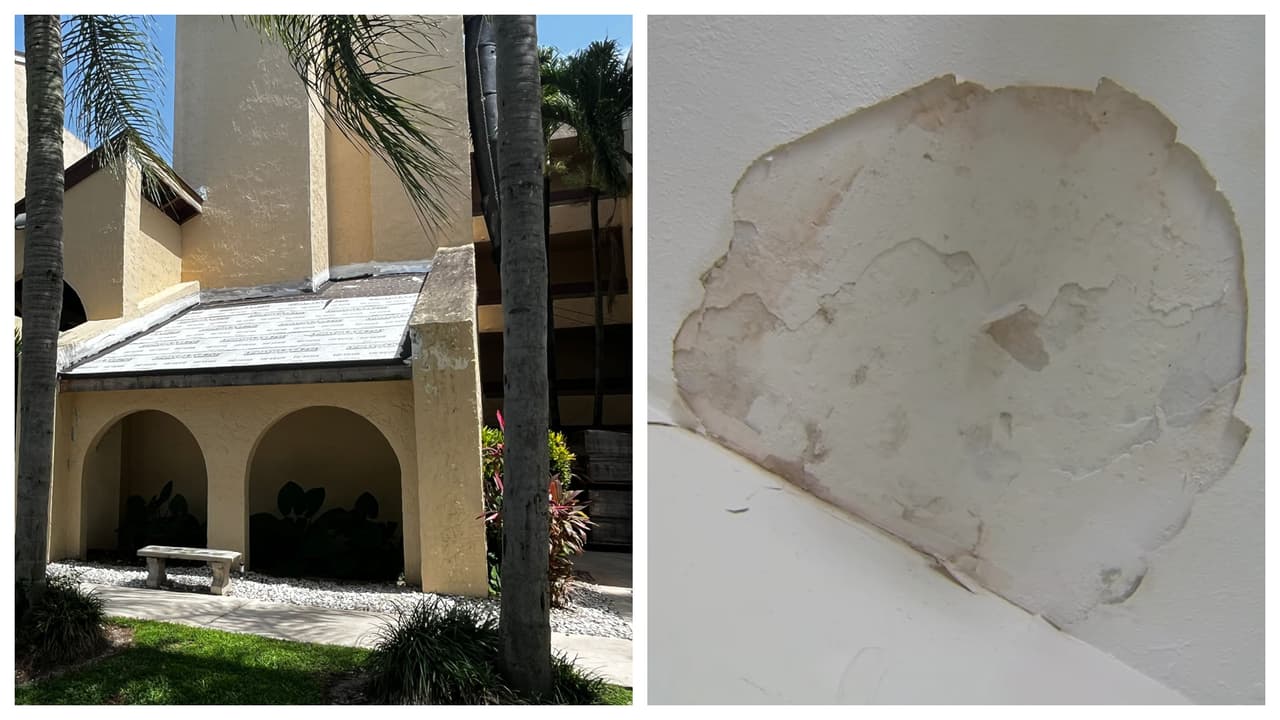 Residentes de edificios en Kendall denuncian filtraciones y el techo a medio hacer hace dos años