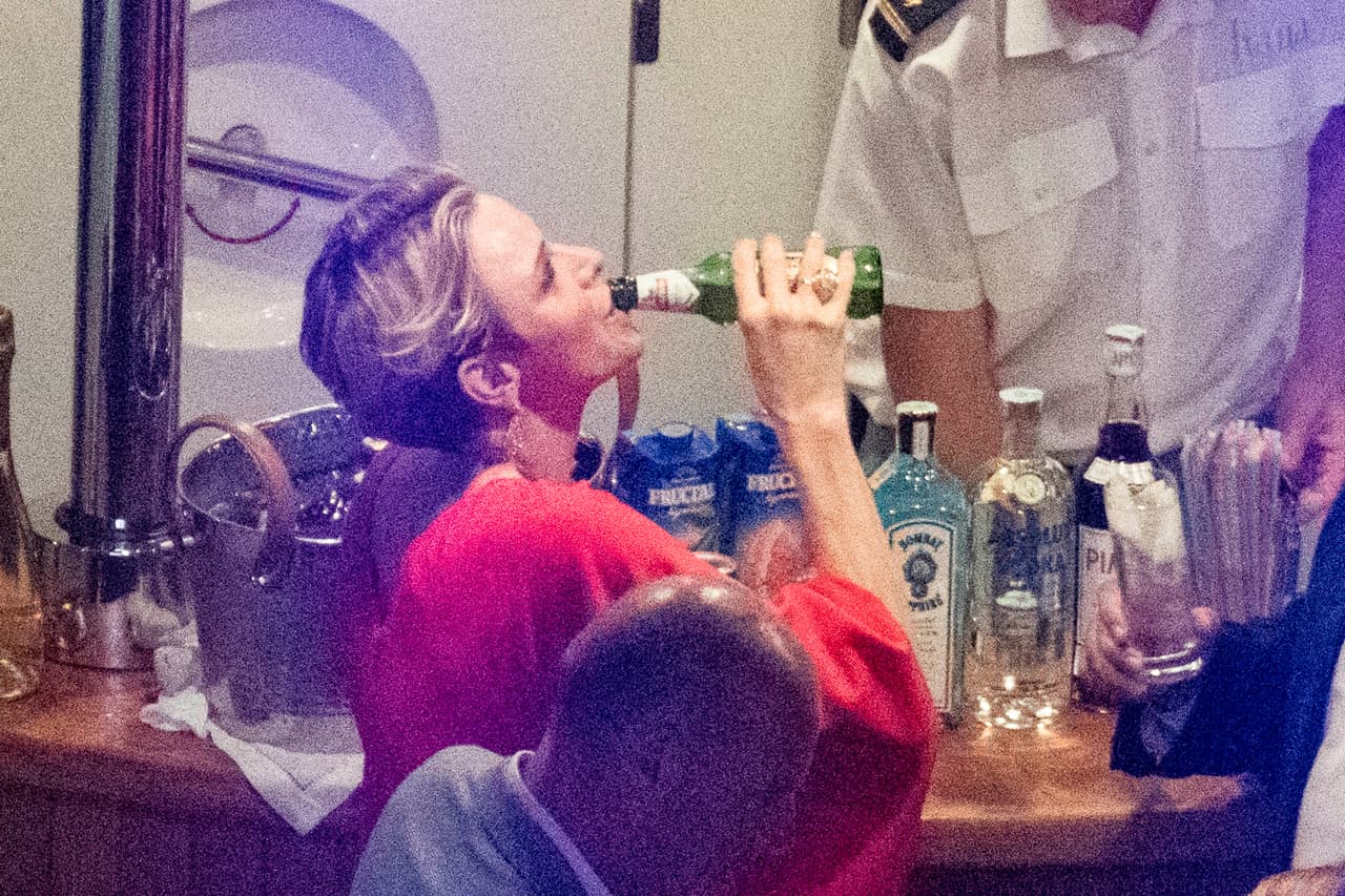 ¡Fue una fiesta llena de alcohol en Montecarlo!