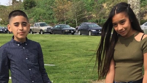 Isaac Briseño y su hermanastra Ailyn Miguel, ambos de 12 años, murieron en el accidente.