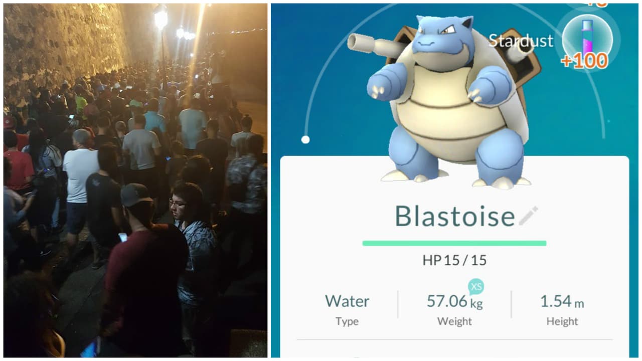 Conmoción en San Juan en busca del Pokémon Blastoise