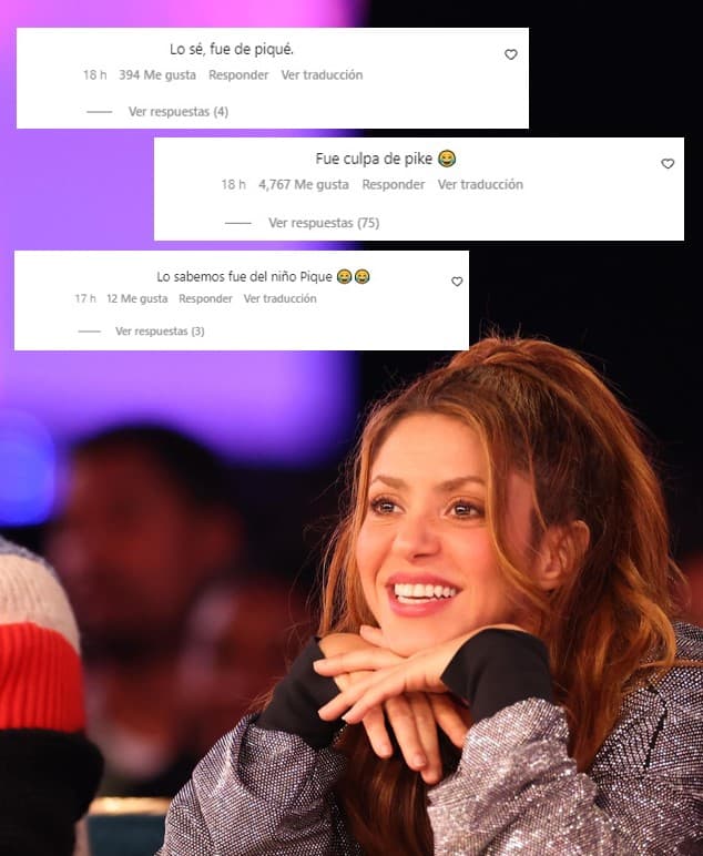 “Fue culpa de Piqué”, “Lo sé, fue culpa de Piqué”, “Lo sabemos, fue del niño Piqué”, son algunos de los mensajes que aparecen en la sección de comentarios.
