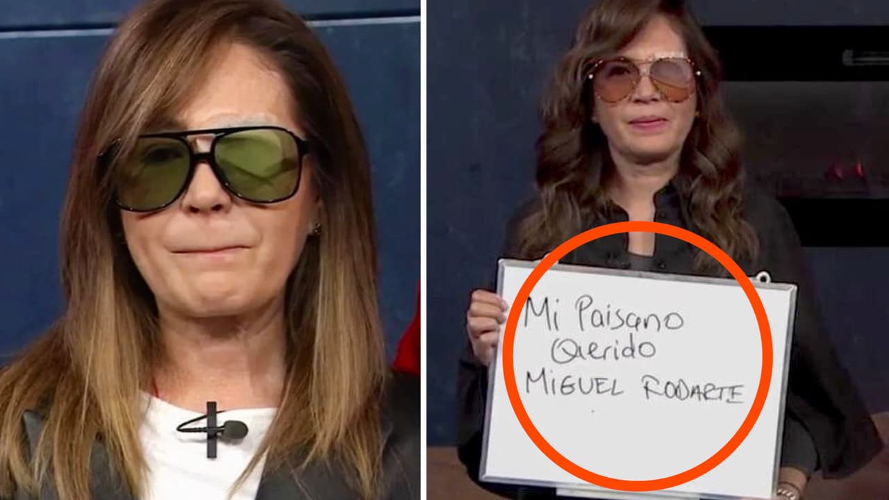 Yolanda Andrade aparece con voz débil y una pizarra para comunicarse ante sus problemas de salud