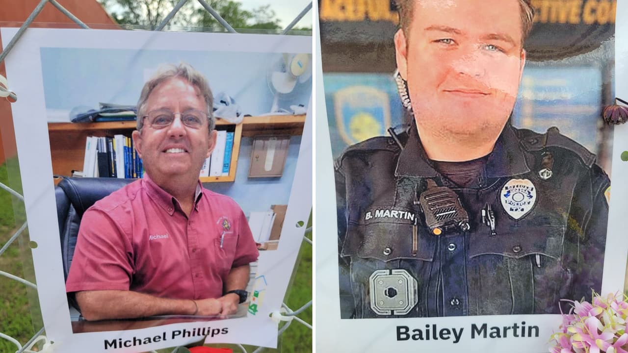 En la reja de un lote junto al río se colocaron las imágenes de las víctimas mortales y de las personas que aún no han sido encontradas.
<br>