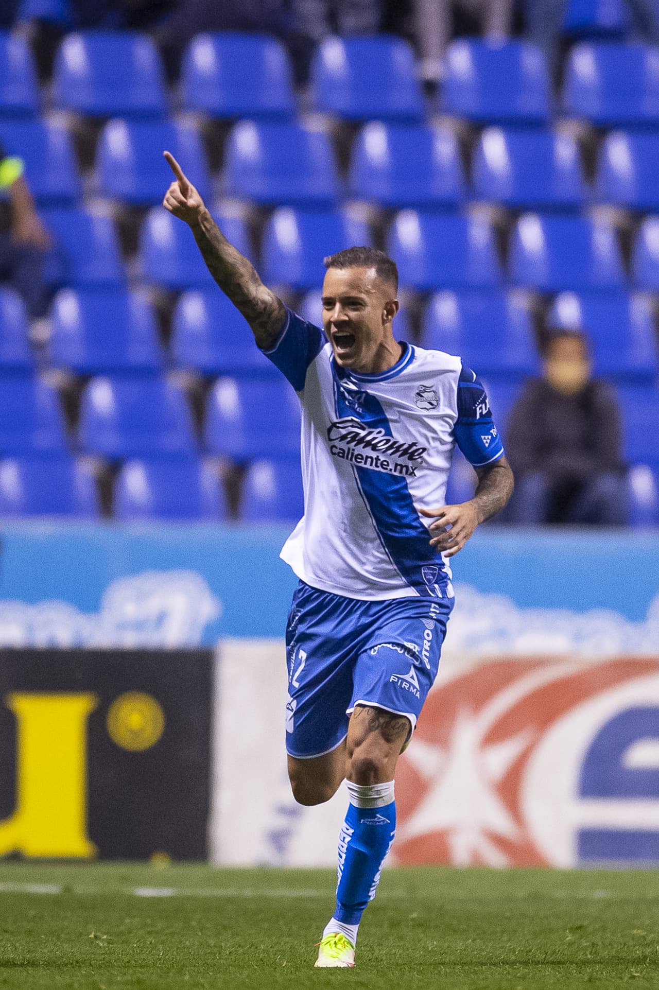 Así festejó su gol el brasileño.