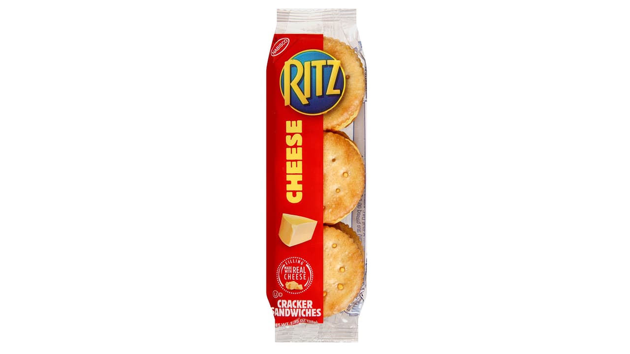 RITZ CHEESE CRACKER SANDWICHES - 1.35 OZ 
<br>Código de producto (UPC) 0 44000 00211 4
<br>Vencimiento: entre 14 de enero y 12 de febrero de 2019