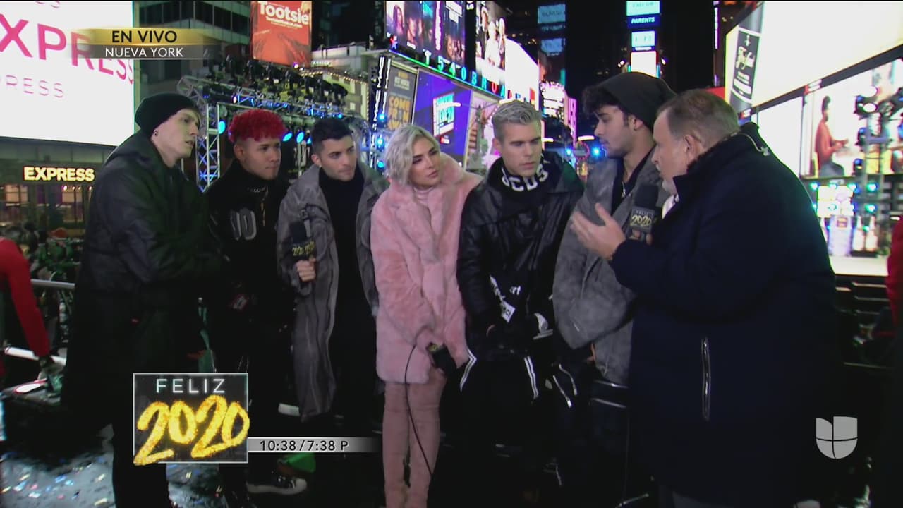 Después de su participación musical, los chicos de CNCO hicieron saber a Alejandra Espinoza y Raúl de Molina, algunos de sus propósitos para el año que empieza.