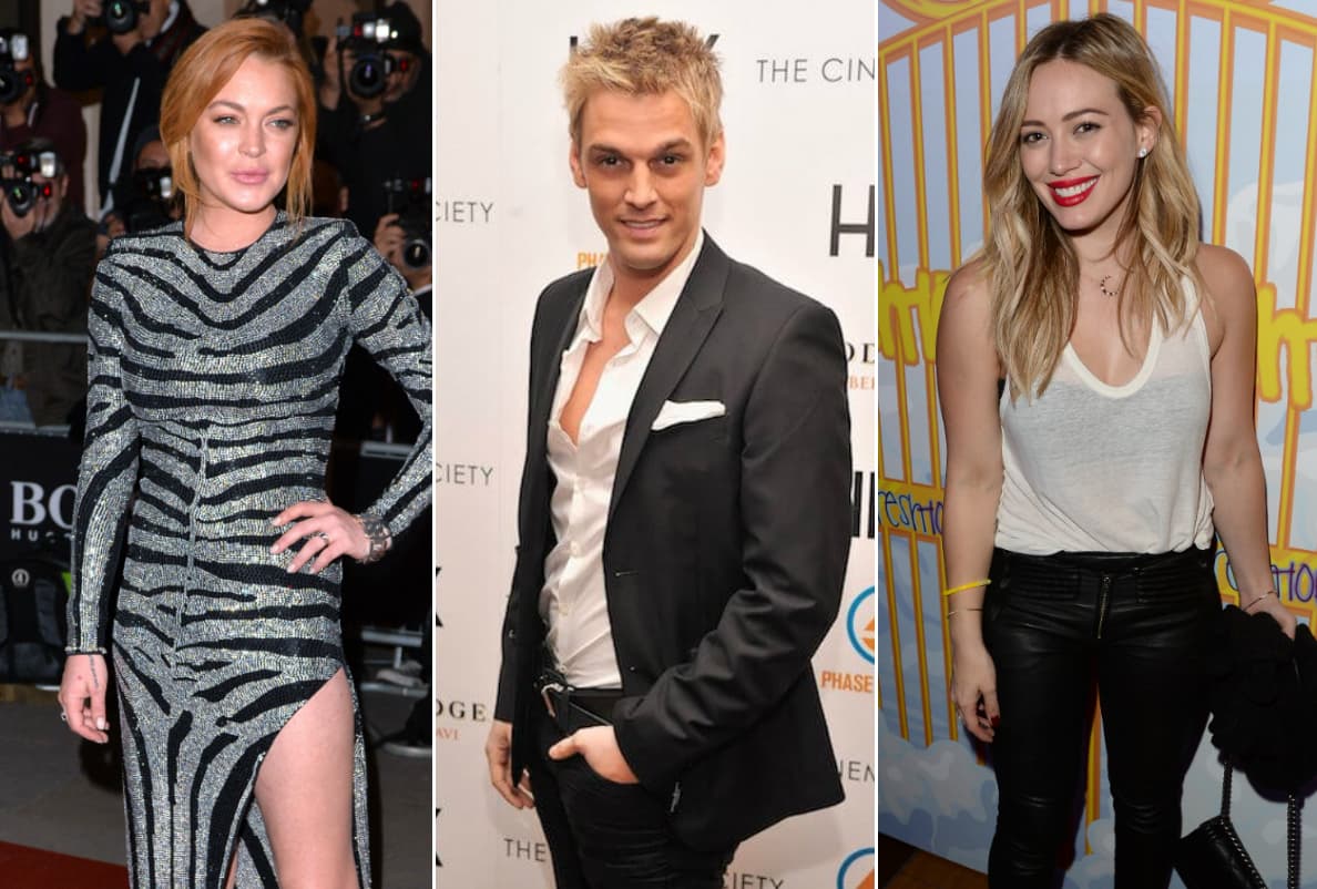 Otro ejemplo son Lindsay Lohan y Hilary Duff, a quienes las une este rubio caballero.