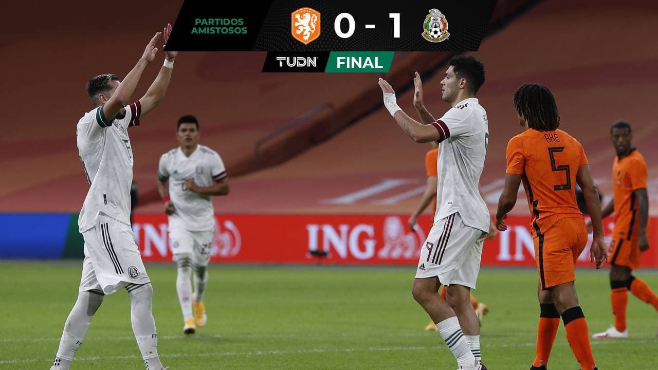 La selección mexicana derrotó a Holanda con polémica y gol de Raúl Jiménez