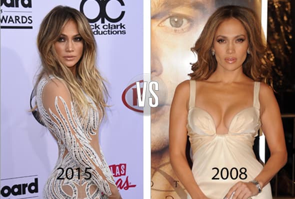 Pero Jennifer Lopez tampoco cambia. Podrá adoptar nuevos looks, pero su rostro sigue siendo jovial y bello.