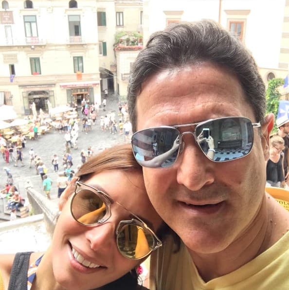 Giselle y Jaime desde la Catedral de San Andrés Apóstol (Duomo Di Amalfi).