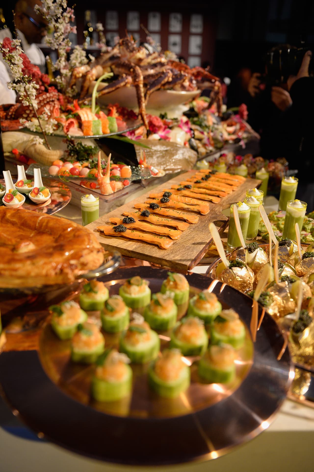 Y aquí podemos ver unas cuantas muestras de los canapés y platillos del domingo.