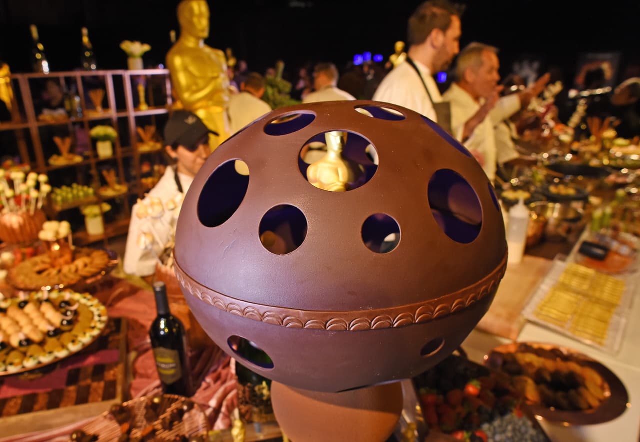 Una esfera de chocolate.