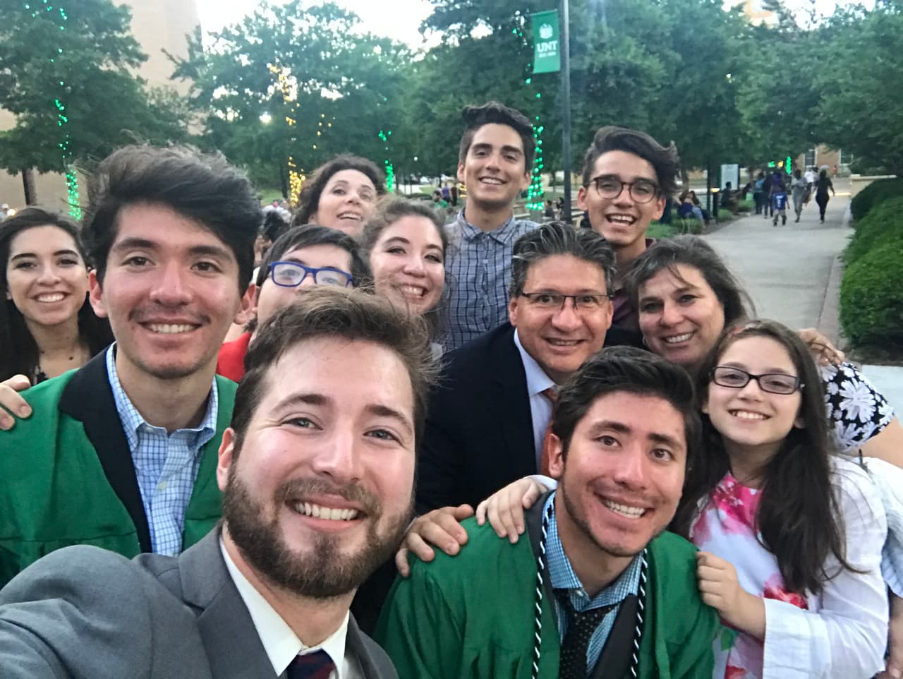 Graduatiion day for the Diaz family.