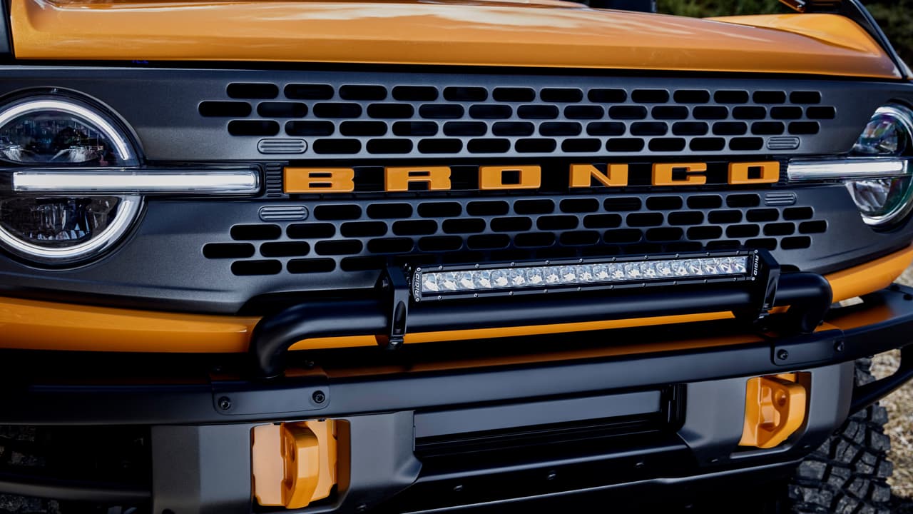 With more than 200 factory-backed accessories available at launch, this 2021 Bronco two-door prototype shows how owners can personalize their SUV to get more out of their outdoor experiences. (Aftermarket accessories shown not available for sale. Prototype not representative of production vehicle.)