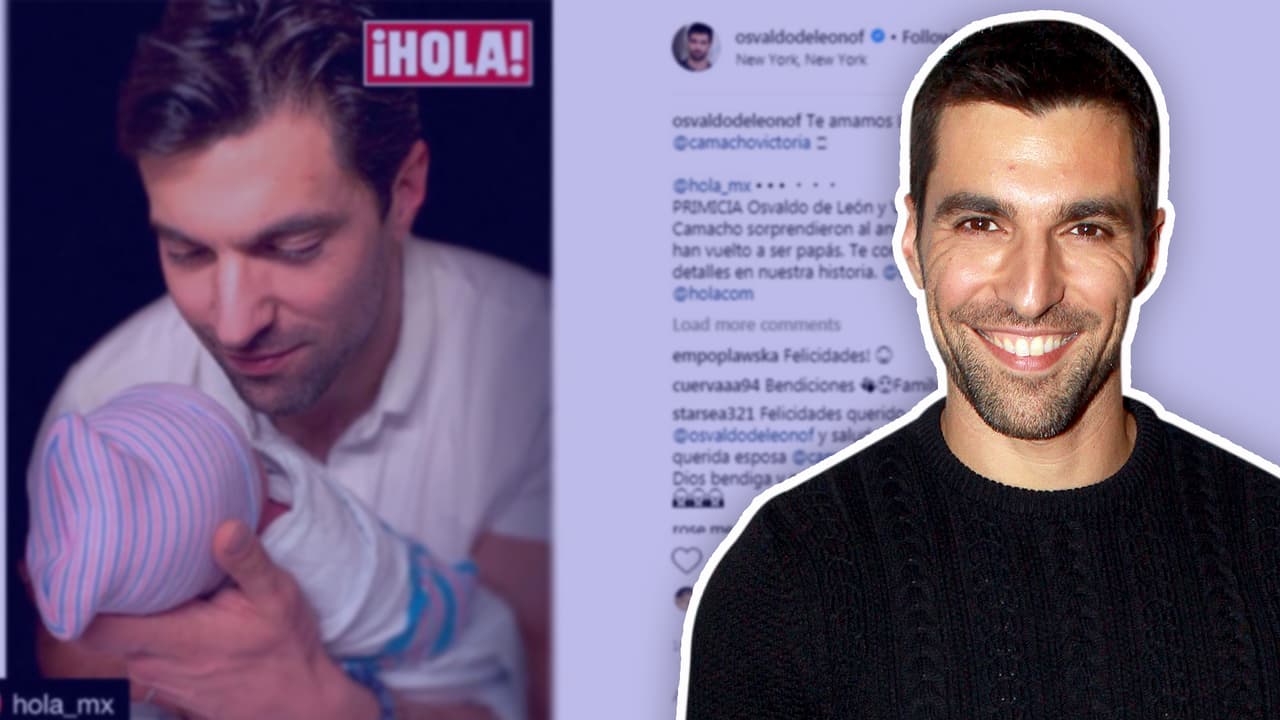 Osvaldo de León se convierte en papá por cuarta ocasión