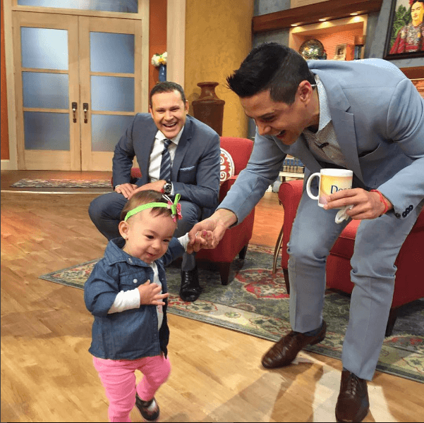 Baby Michelle haciendo de las suyas en Despierta América.